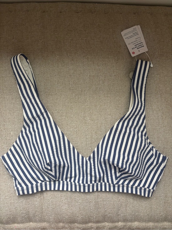 lululemon athletica Other - lululemon athletica Navy and White Striped Wireless Bralette